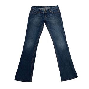 Express Jeans Women 8 Boot Cut Low Rise Medium Wash Stretch Barely Zelda '08
